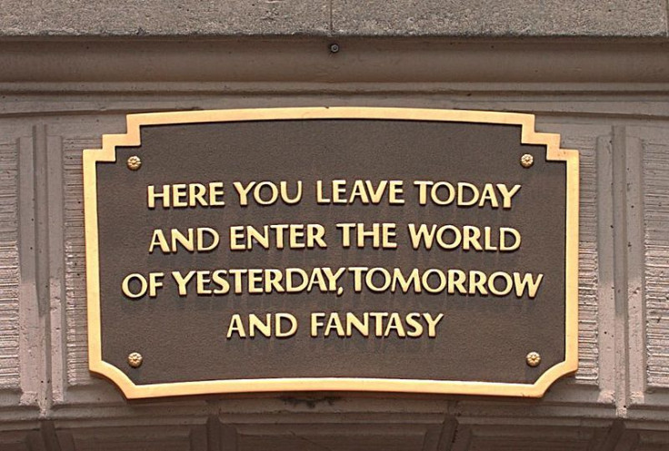 Disneyland entrance plaque