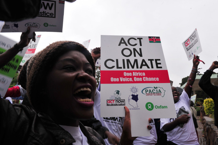 Climate change protest