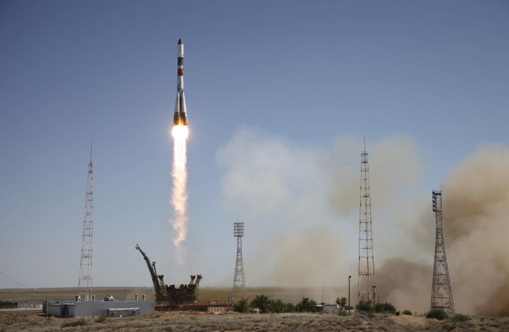 A Russian rocket takes off