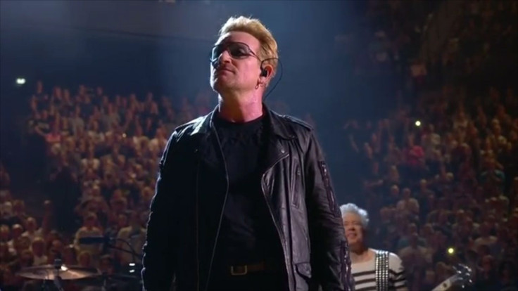 U2 Front Man Bono Performs In Paris