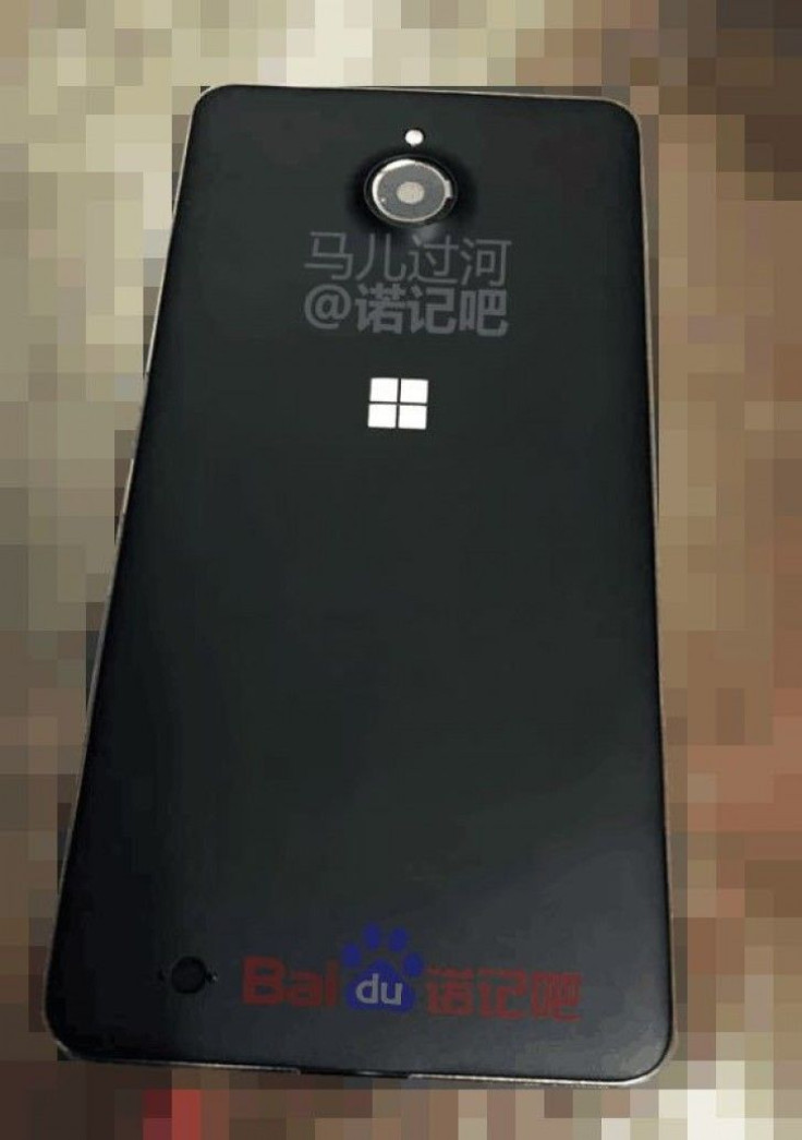 Microsoft Lumia 850 rear