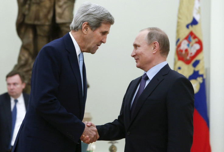 Secretary of State John Kerry meets Russian President Vladimir Putin in Moscow