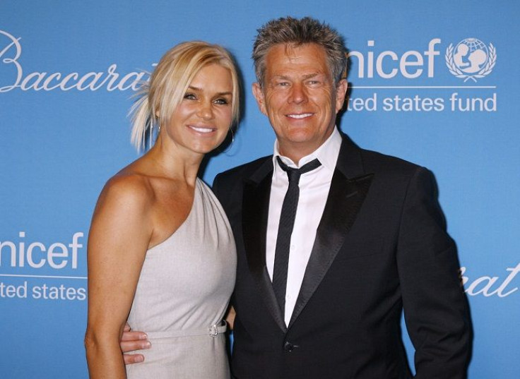 Yolanda Hadid (L) and David Foster