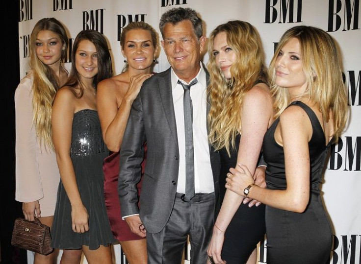 David Foster and Yolanda Foster along with daughters Gigi, Bella, Erin and Jordan 