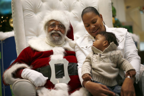 African-American Santa Claus, Los Angeles, Dec. 16, 2013