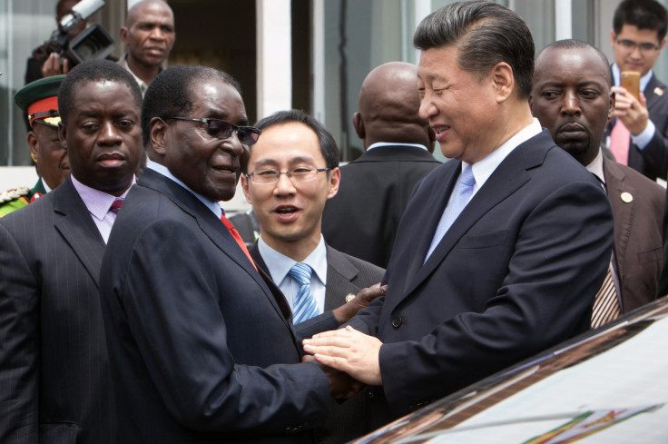 Robert Mugabe and Xi Jinping