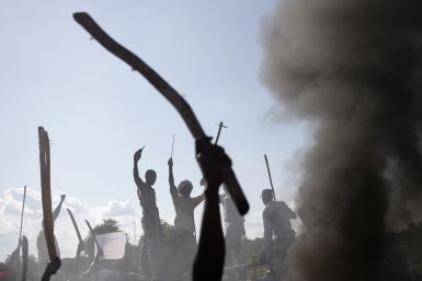 Protestors in the Central African Republic