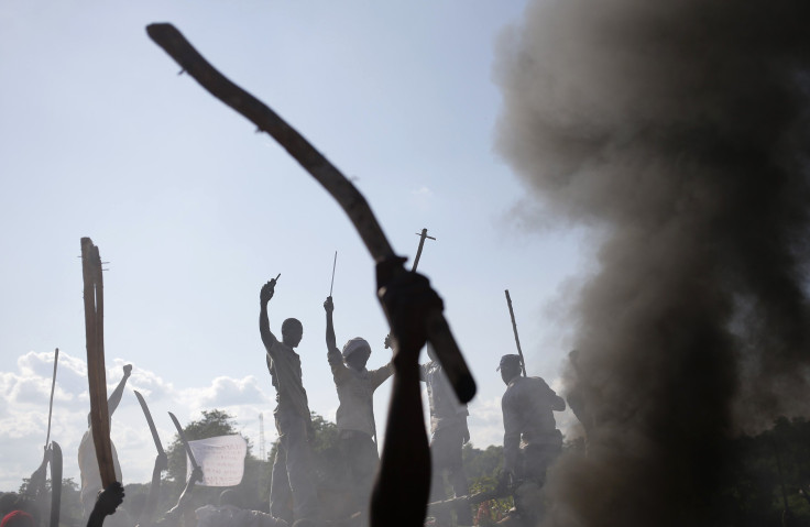 Protestors in the Central African Republic