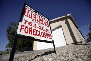 A foreclosed home is seen in Bullhead City