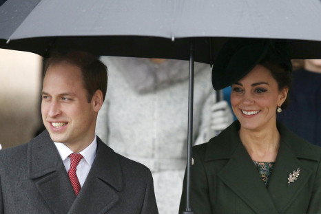 Britain's Prince William and his wife Kate 