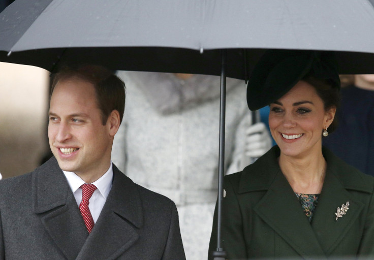 Britain's Prince William and his wife Kate 