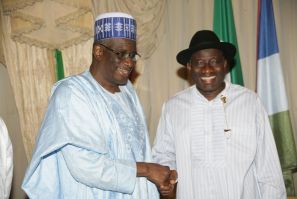Haliru Mohammed Bello and Goodluck Jonathan