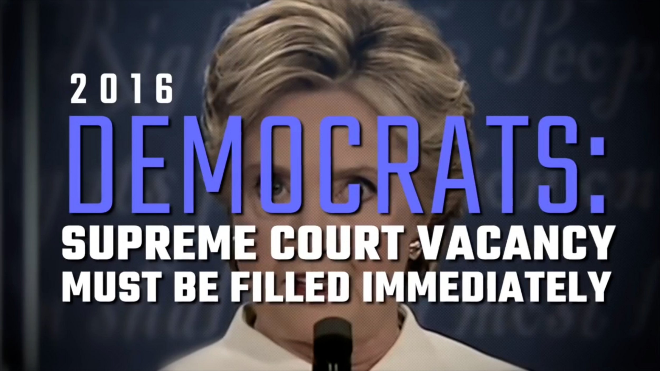 GOP Releases Ad Of Democrats Calling For Supreme Court Vacancy To Be Filled