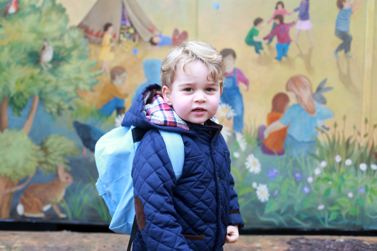 Prince George's First Day At School