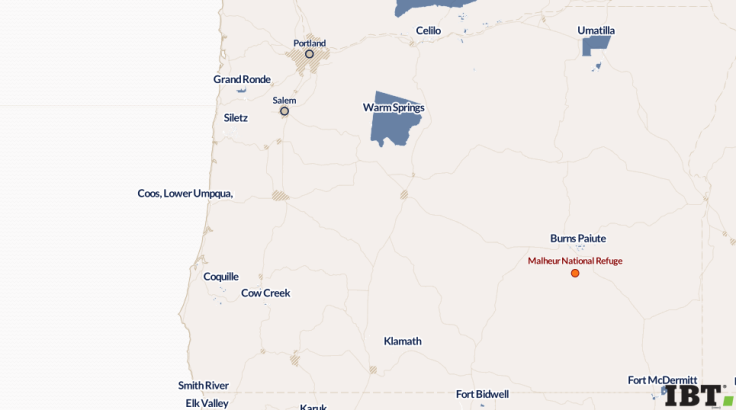 Native Americans Reservations in Oregon (2014)
