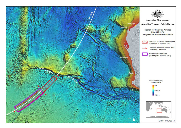 search area for mh370