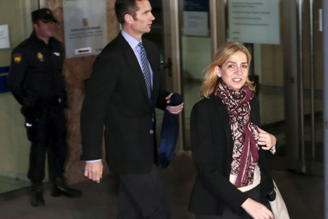 Spain's Princess Cristina (R) and her husband Inaki Urdangarin 
