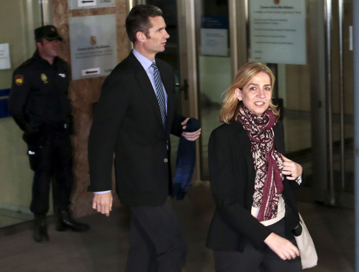 Spain's Princess Cristina (R) and her husband Inaki Urdangarin 