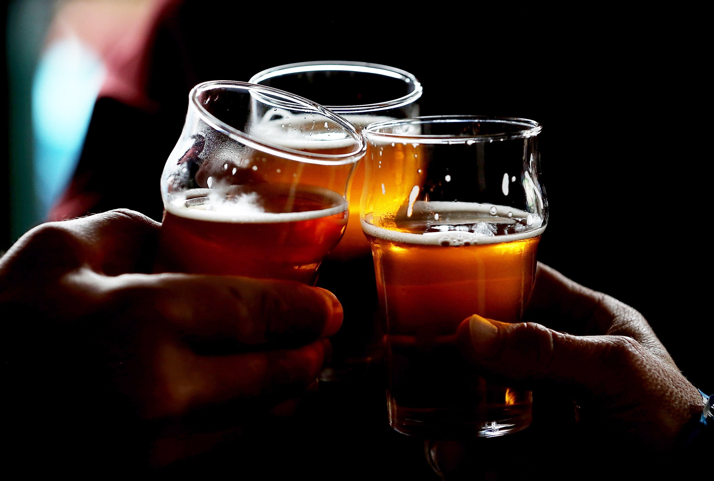 Cheers Group Beer Mug Young Men Brew Beer Glasses To Celebrate Their  Success High-Res Stock Photo - Getty Images