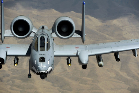 An A-10 flies over Afghanistan 