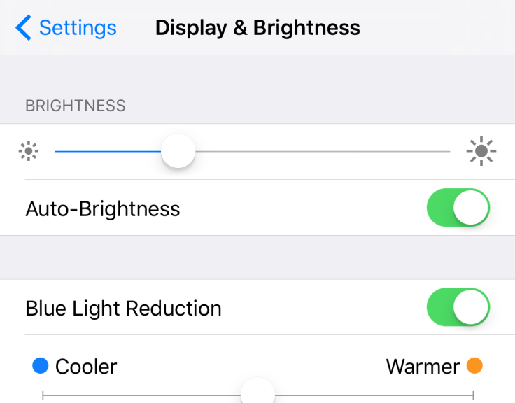 iOS 9.3 iPhone Night Shift