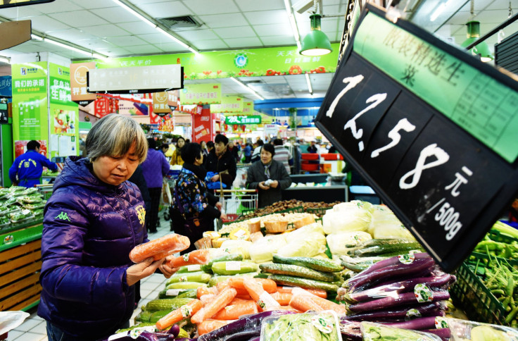 Supermarket in Hangzhou, China, Dec. 9, 2015