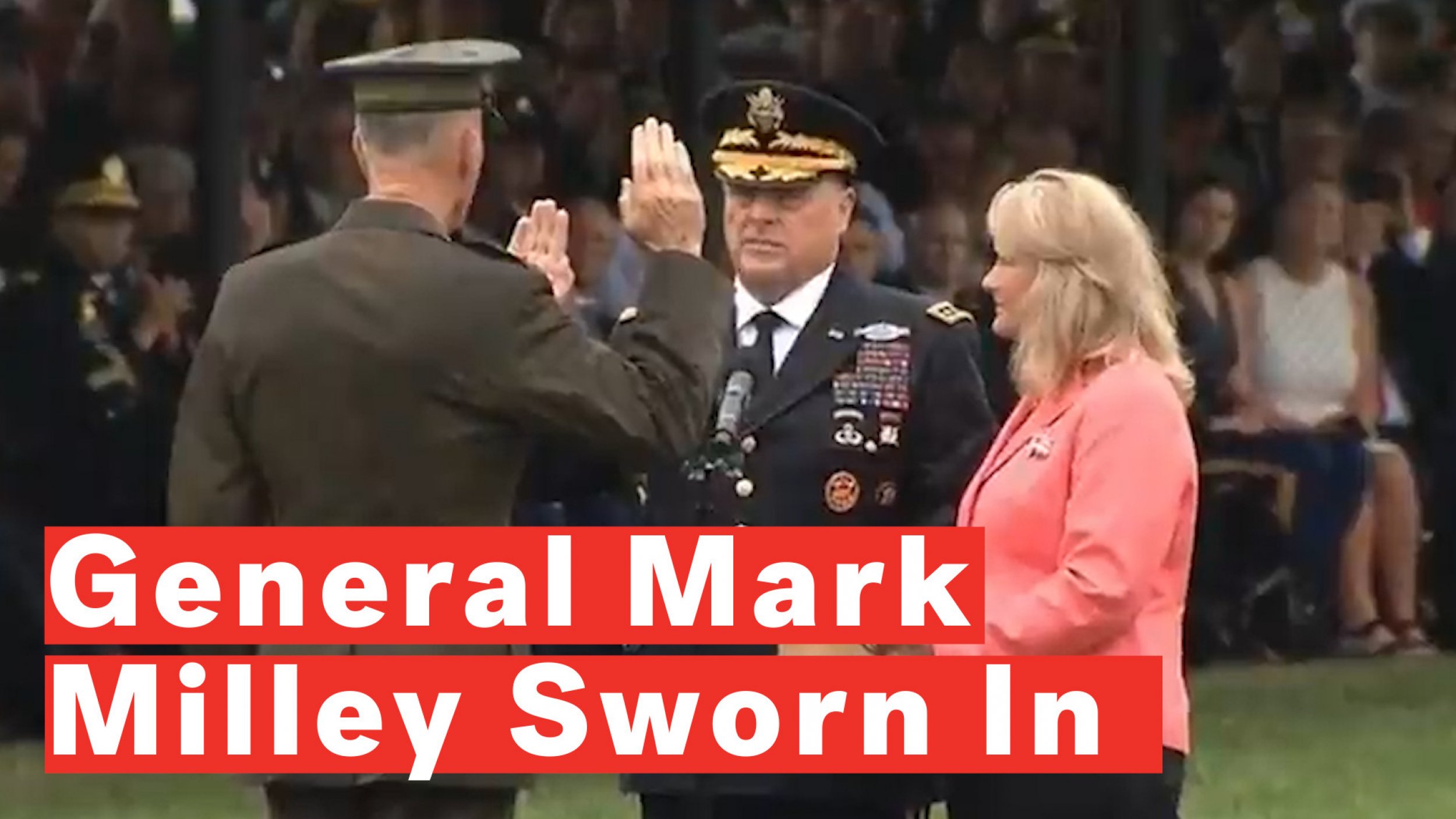 General Mark Milley Sworn In As New Joint Chief Of Staff Chair