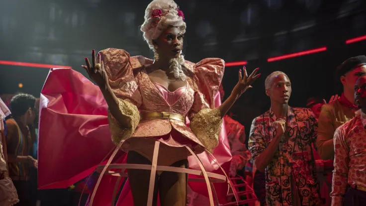 billy porter red dress Billy Porter's 2023 Golden Globes Gown Is a Tribute to His Iconic 2019 Velvet Tuxedo Dress