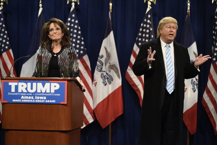 Watch Tina Fey As Sarah Palin Endorse Donald Trump On ‘Saturday Night ...