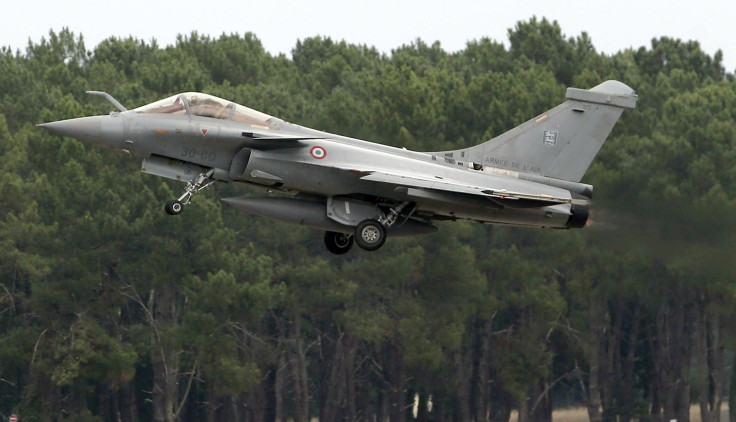 A Rafale jet takes off in southwestern France. 