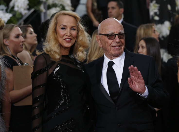 Model Jerry Hall and media magnate Rupert Murdoch