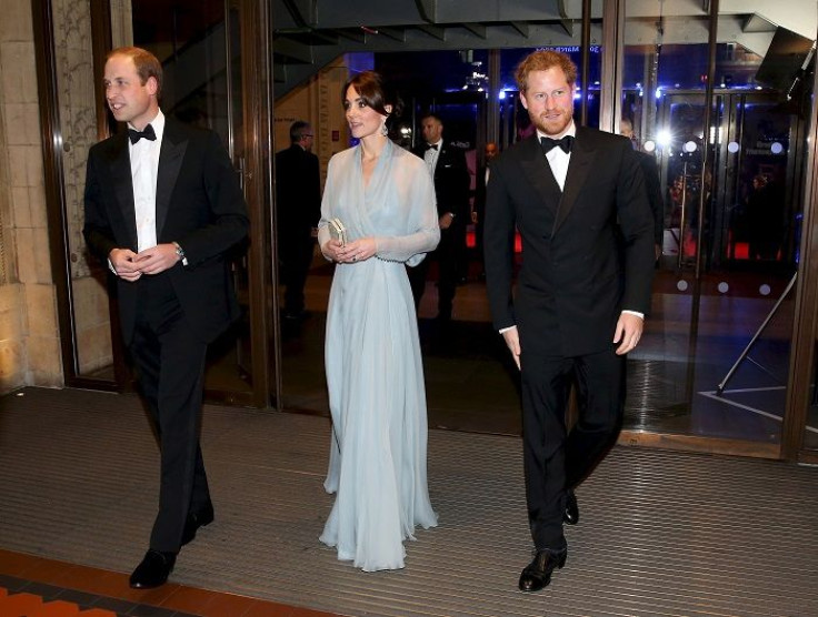 The Duke and Duchess of Cambridge with Prince Harry 