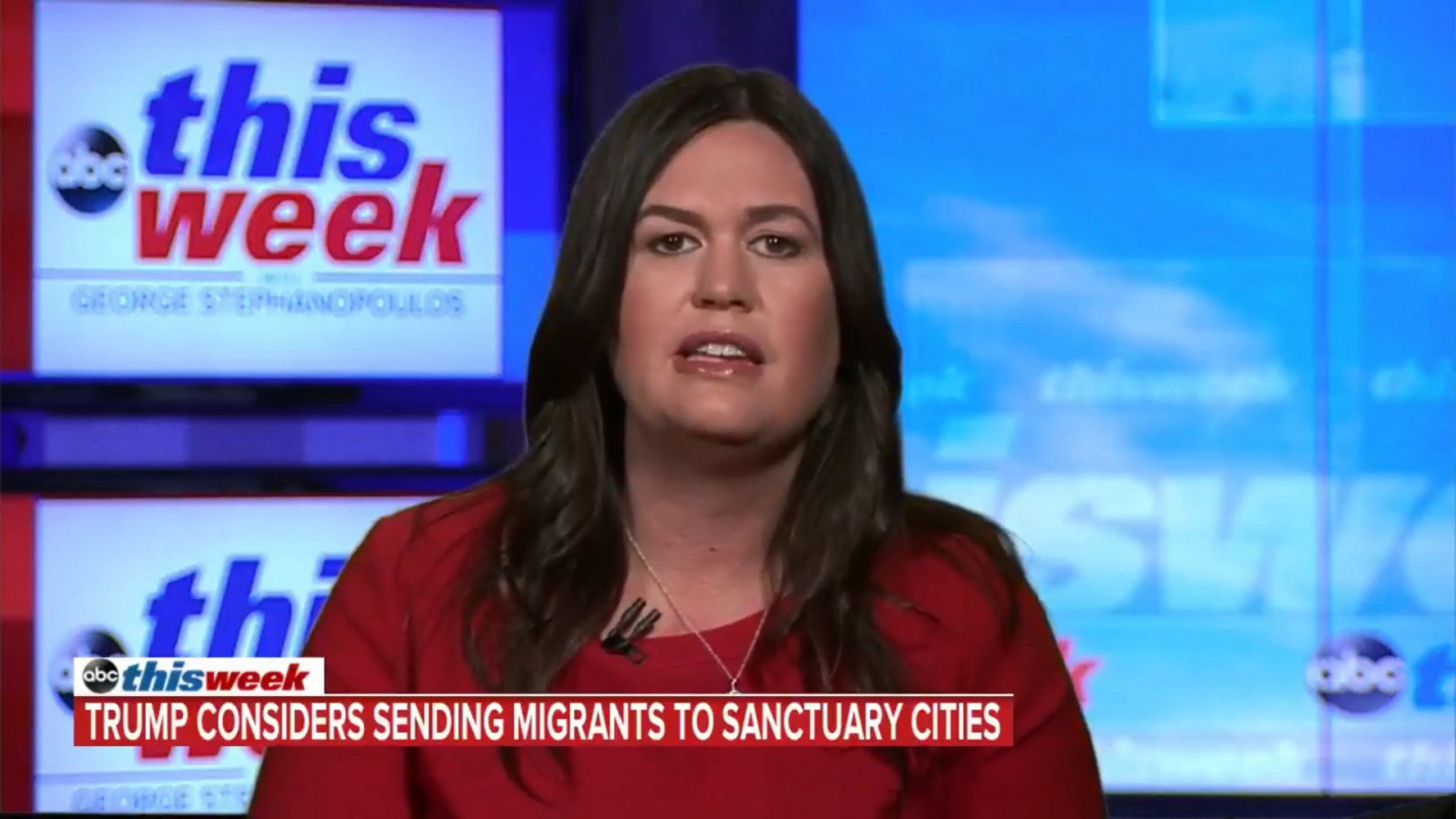 Sarah Huckabee Sanders Defends Trump Plan To Move Migrants To Sanctuary Cities