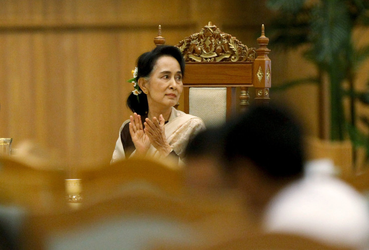 MYANMAR-POLITICS-FAREWELL-PARTY