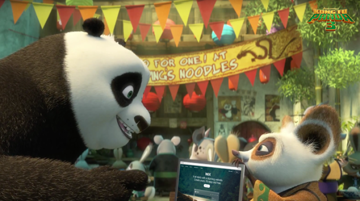 Wix.com Kung Fu Panda Super Bowl Spot