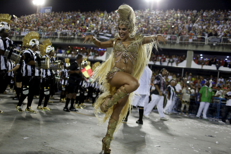 A samba dancer performs in Rio during the 2016 Brazil Carnival.