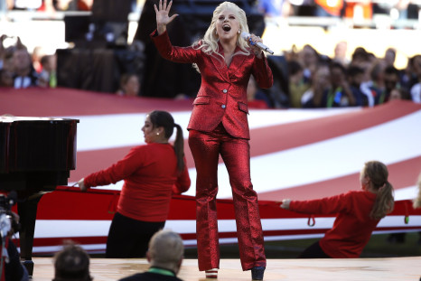 Lady Gaga sings the U.S. National Anthem 