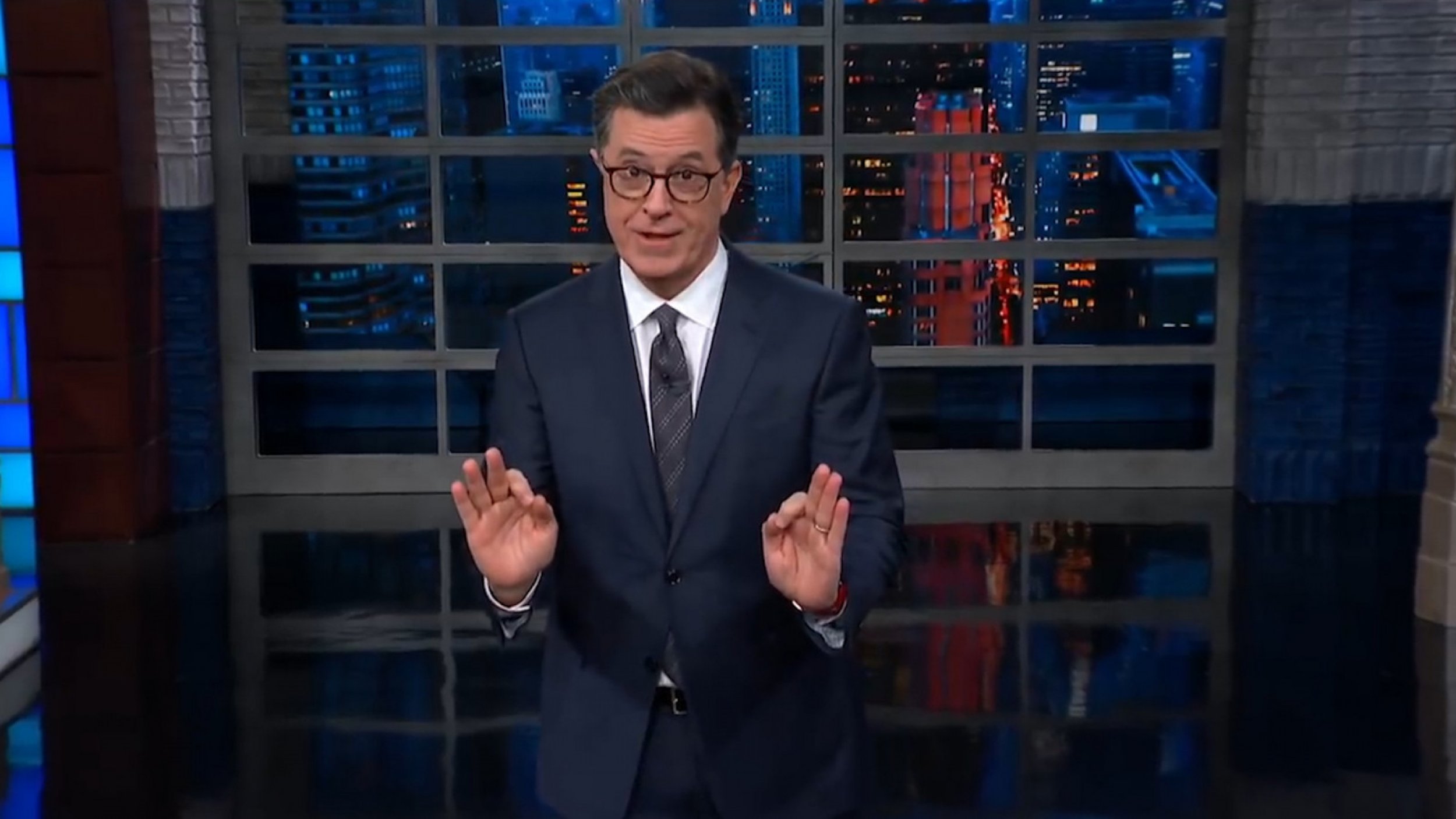 Stephen Colbert Slams Donald Trump For Revealing Nancy Pelosis Secret Trip To Warzone