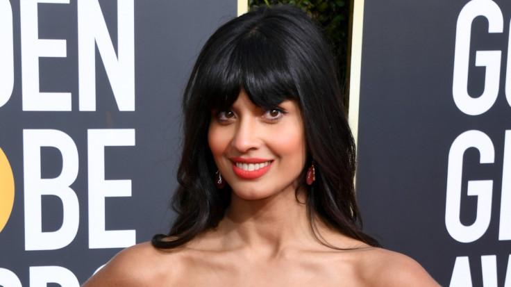 Jameela Jamil Wears Jeans Under Her Dress For Golden Globes