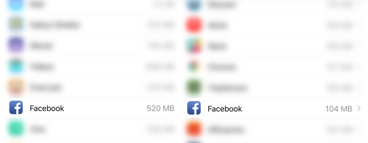 iPhone Storage Cleanup 2 Facebook