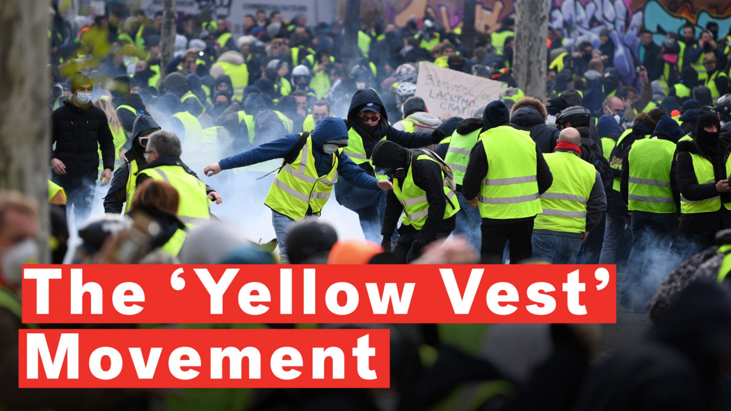 Yellow Vest Movement Paris Police Fire Tear Gas At Protesters