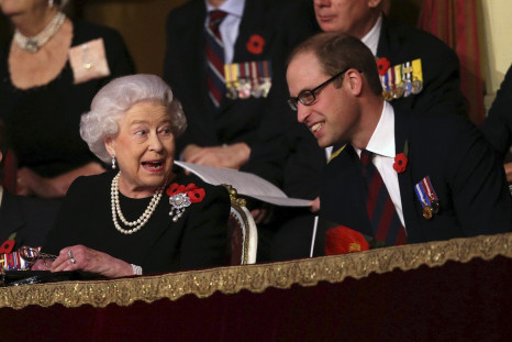 Britain's Queen Elizabeth and Prince William