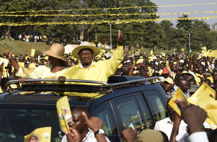 Yoweri Museveni election rally