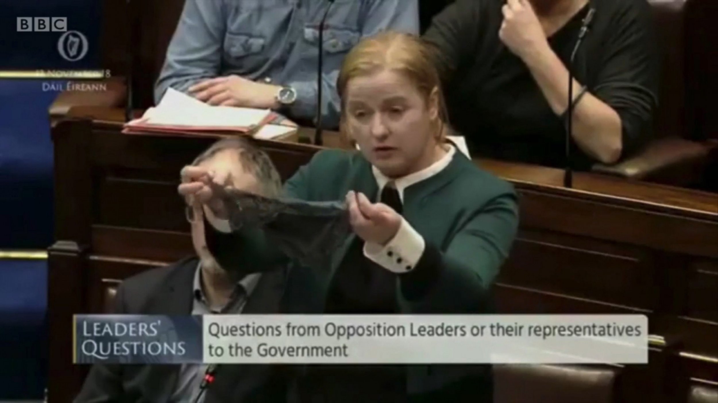 Irish Politician Holds Up Underwear To Raise The Issue Of Rape Myths