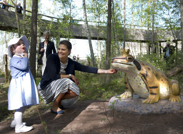 Sweden's Crown Princess Victoria and her daughter Princess Estelle