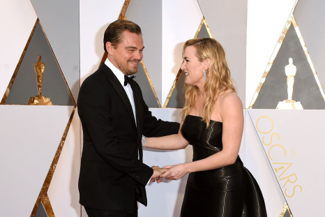 2016 Oscars Leonardo DiCaprio and Kate Winslet 