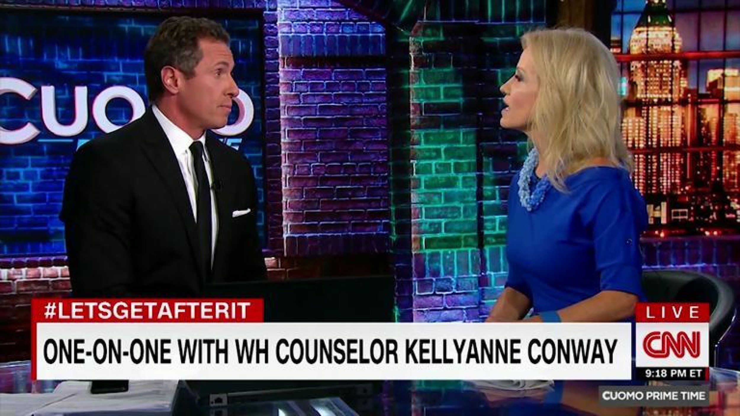Kellyanne Conway Says CNNs Chris Cuomo Is Jealous Of Fox News