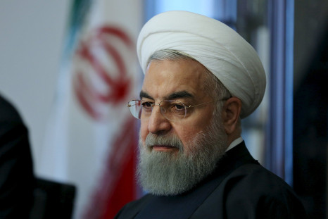 Iran President Hassan Rouhani appearing before the elections. 
