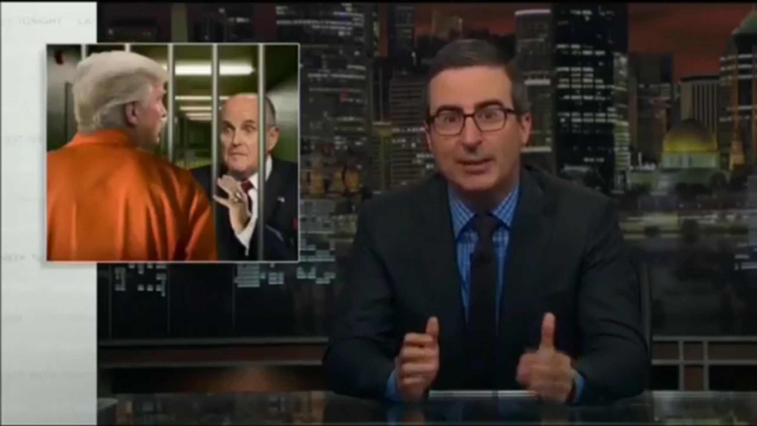 John Oliver When Trump Is Jailed, Giuliani Can Visit Him and Say Dont Worry, Donald Prison Isnt Prison.