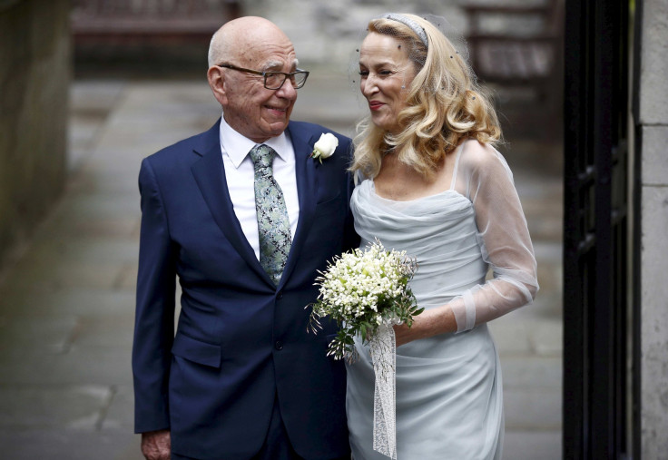 Rupert Murdoch and Jerry Hall.